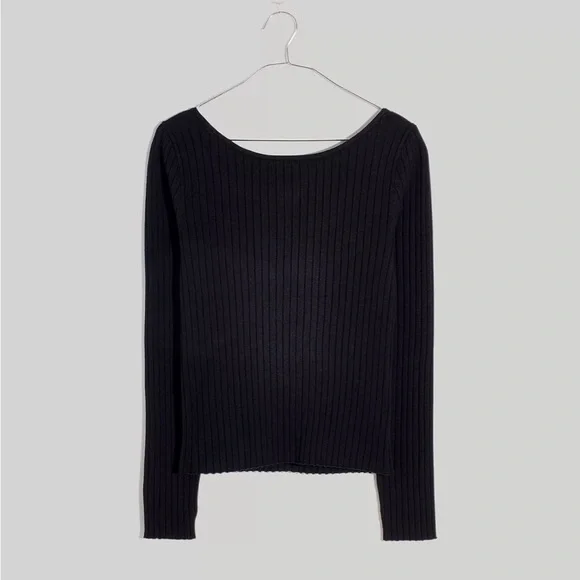 Madewell Open-Back Slim Pullover Sweater